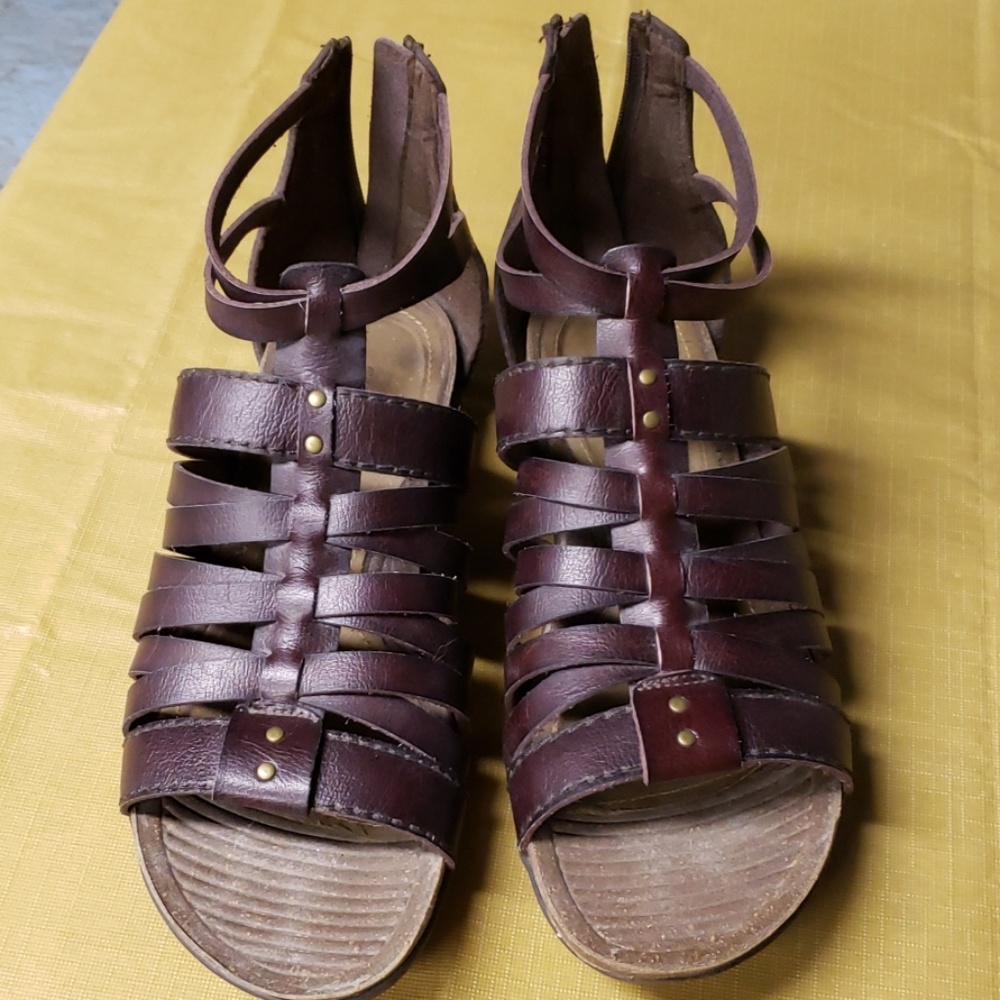 Zip back gladiator sandal